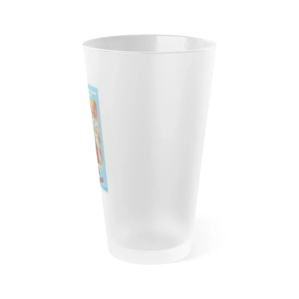 GODZILLA VS BIONIC MONSTER (GODZILLA VS MECHAGODZILLA) 1974 Movie Poster - Frosted Pint Glass 16oz - Go Mug Yourself