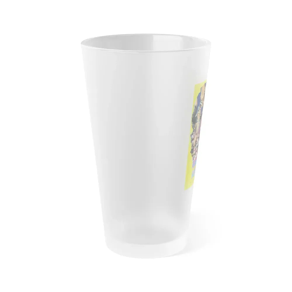GODZILLA VS GIGAN (GERMAN) 1972 Movie Poster - Frosted Pint Glass 16oz - Go Mug Yourself