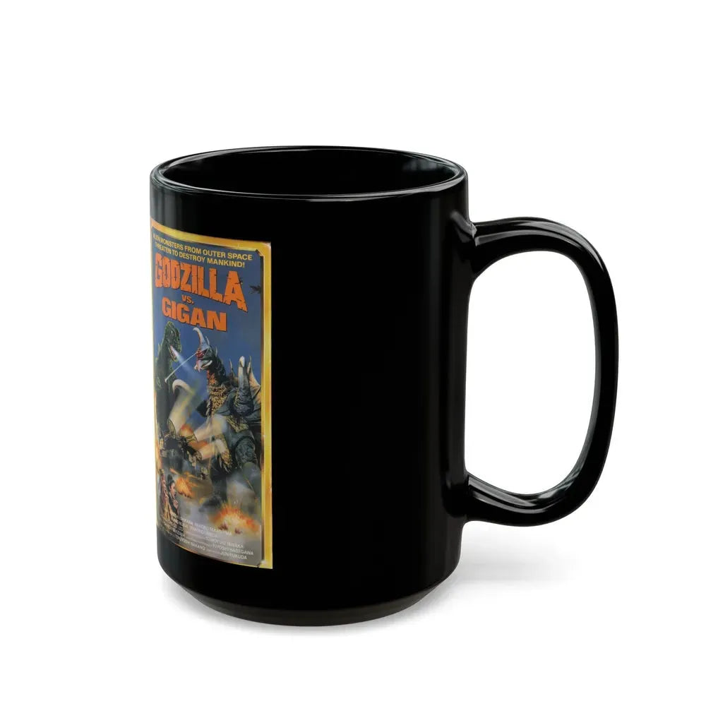 GODZILLA VS GIGAN (VHS COVER) - Black Coffee Mug - Go Mug Yourself