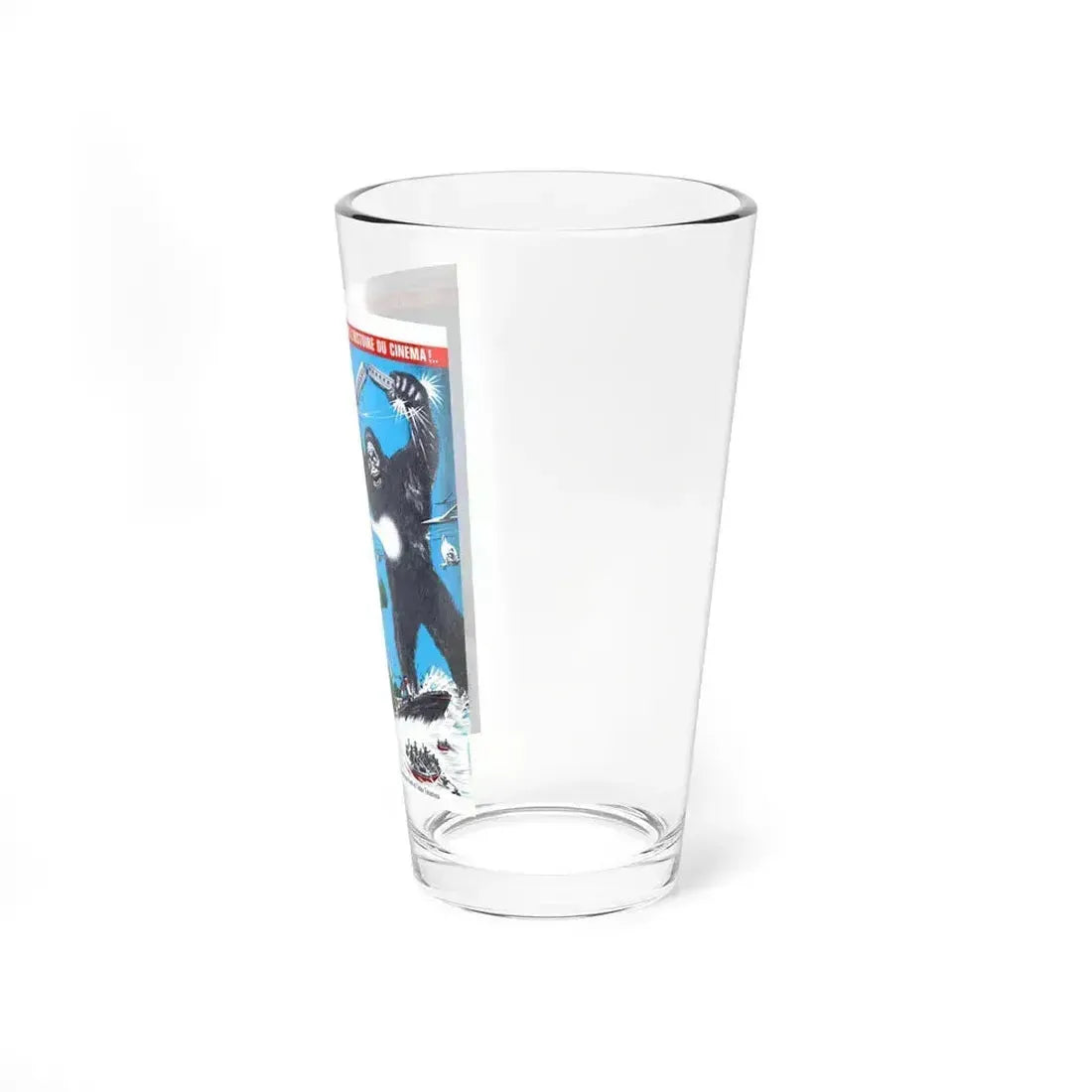 GODZILLA VS KING KONG (FRENCH) 1963 Movie Poster - Pint Glass 16oz - Go Mug Yourself