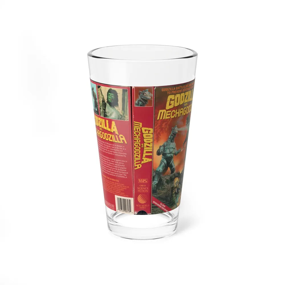 GODZILLA VS MECHAGODZILLA (VHS COVER) Pint Glass 16oz 16oz - Go Mug Yourself