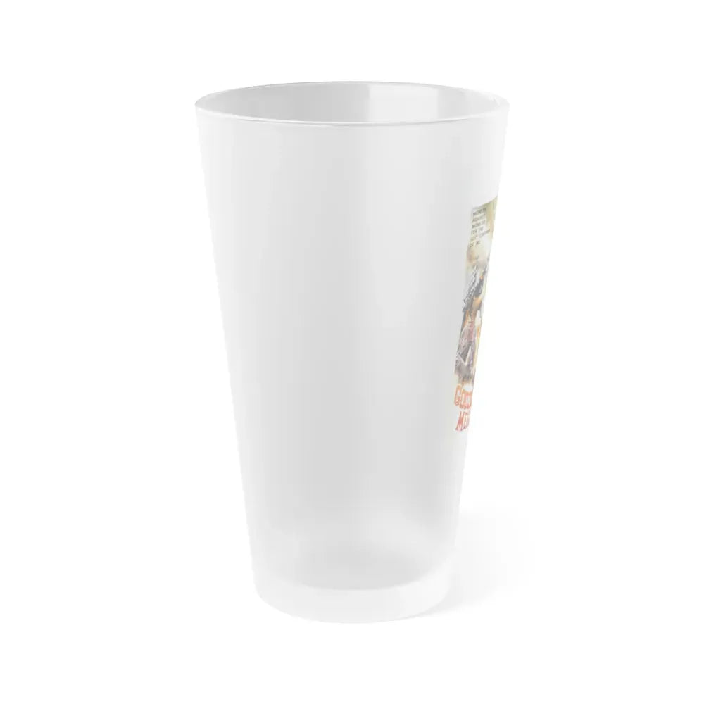 GODZILLA VS MEGALON (2) 1973 Movie Poster - Frosted Pint Glass 16oz - Go Mug Yourself