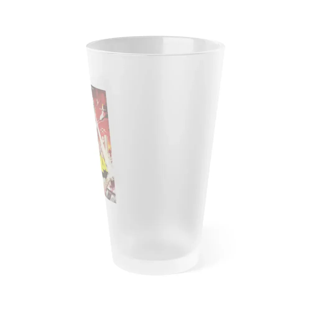 GODZILLA VS MEGALON (3) 1973 Movie Poster - Frosted Pint Glass 16oz - Go Mug Yourself