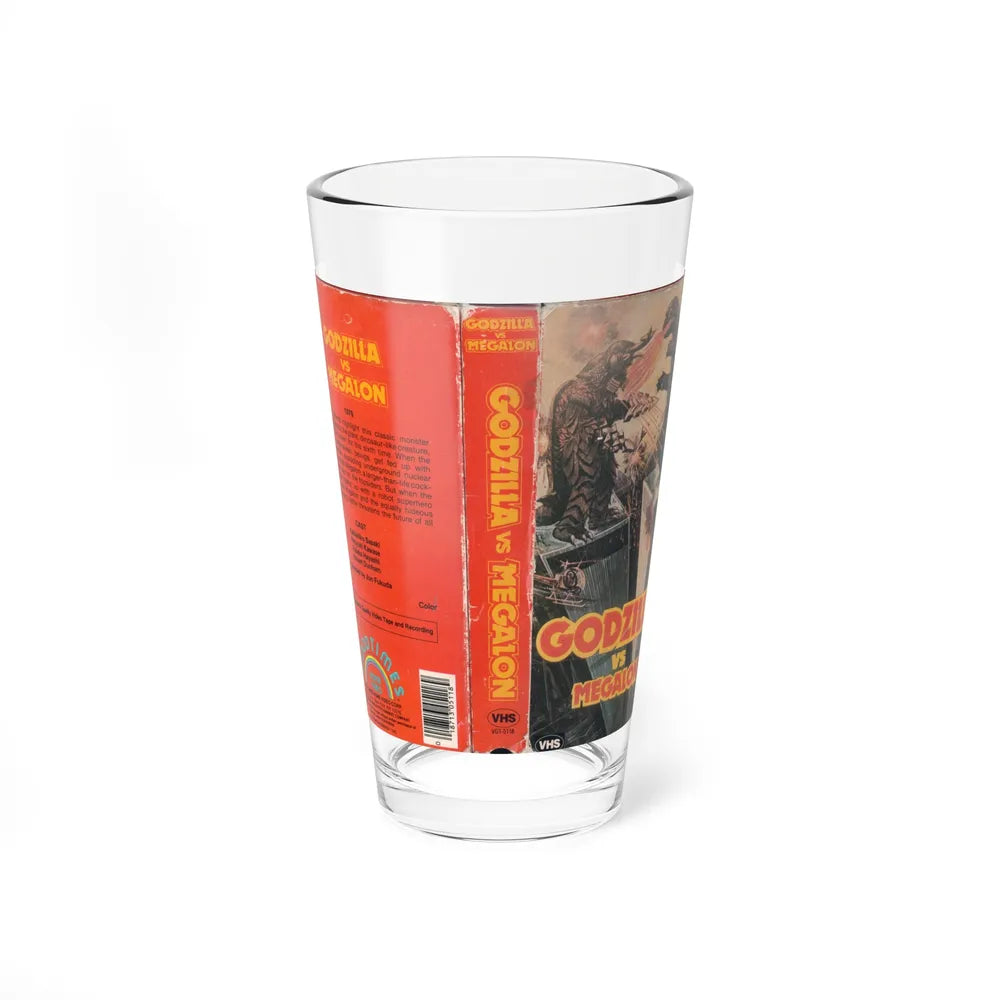 GODZILLA VS MEGALON (VHS COVER) Pint Glass 16oz 16oz - Go Mug Yourself