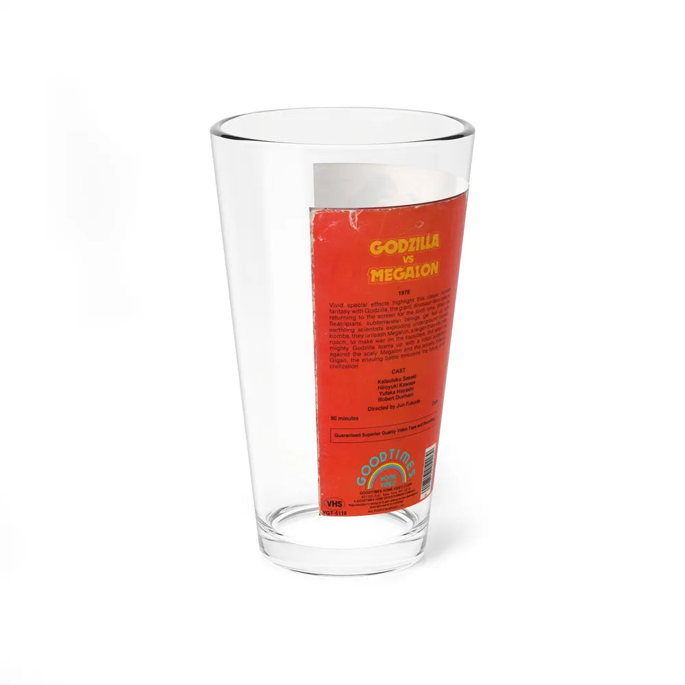 GODZILLA VS MEGALON (VHS COVER) Pint Glass 16oz - Go Mug Yourself