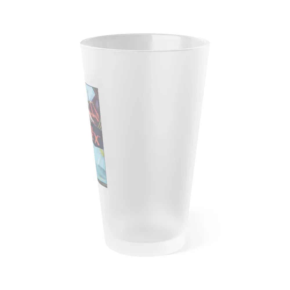 GODZILLA VS MONSTER ZERO (FRENCH) 1965 Movie Poster - Frosted Pint Glass 16oz - Go Mug Yourself
