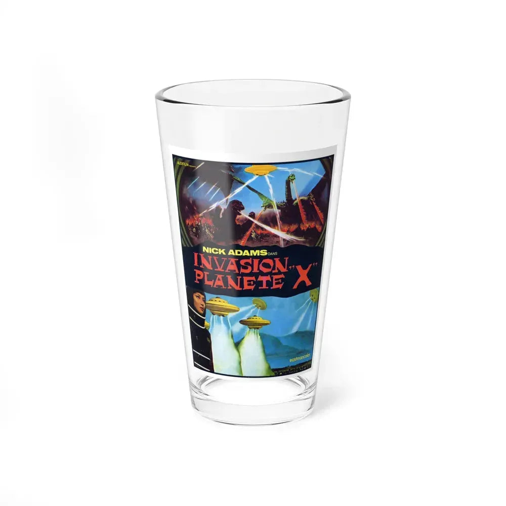 GODZILLA VS MONSTER ZERO (FRENCH) 1965 Movie Poster - Pint Glass 16oz 16oz - Go Mug Yourself