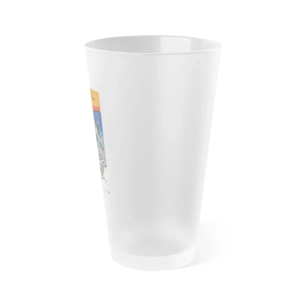 GODZILLA VS THE SMOG MONSTER 1971 Movie Poster - Frosted Pint Glass 16oz - Go Mug Yourself