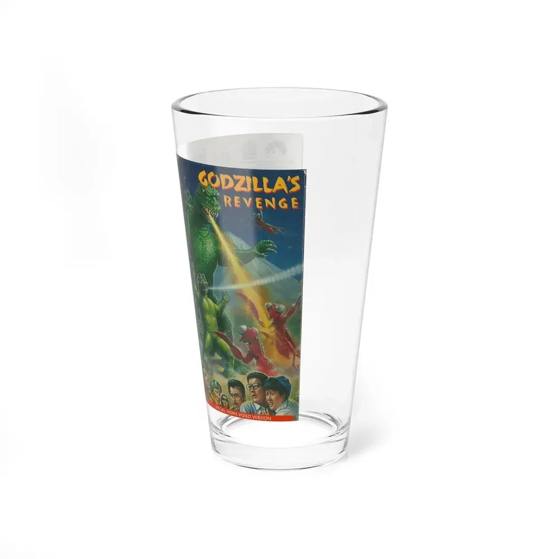 GODZILLAS REVENGE (VHS COVER) Pint Glass 16oz - Go Mug Yourself