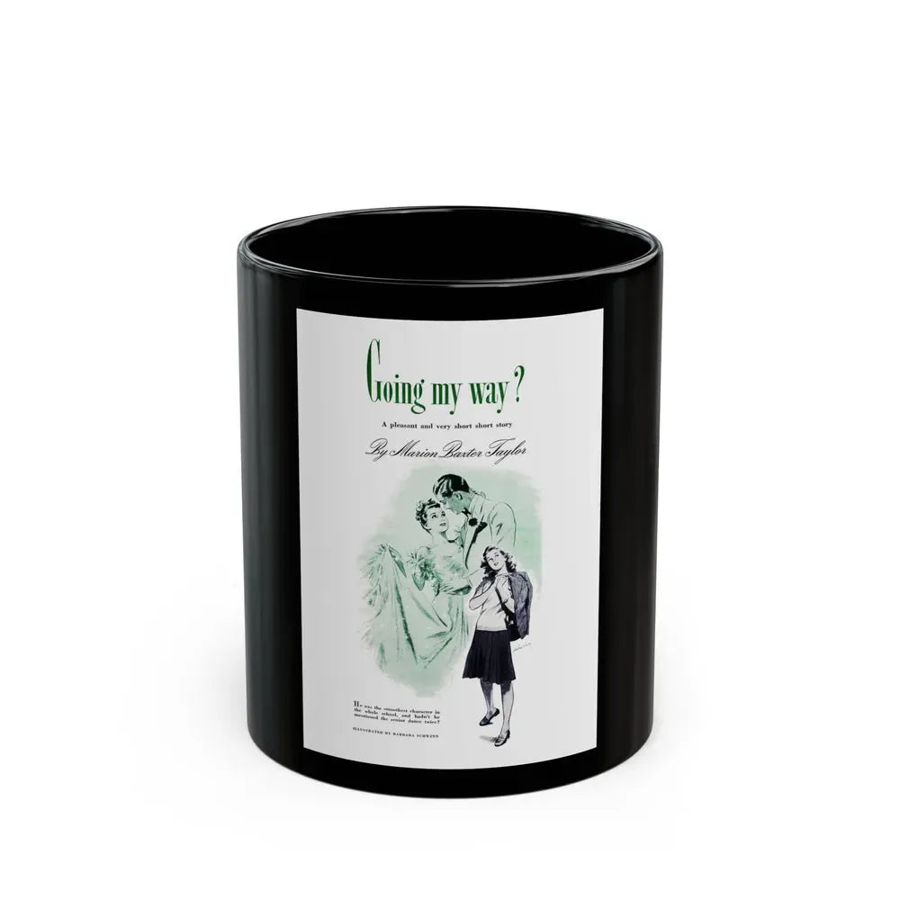 Going My Way, Good Housekeeping, August 1942 - Black Coffee Mug 11oz - Go Mug Yourself