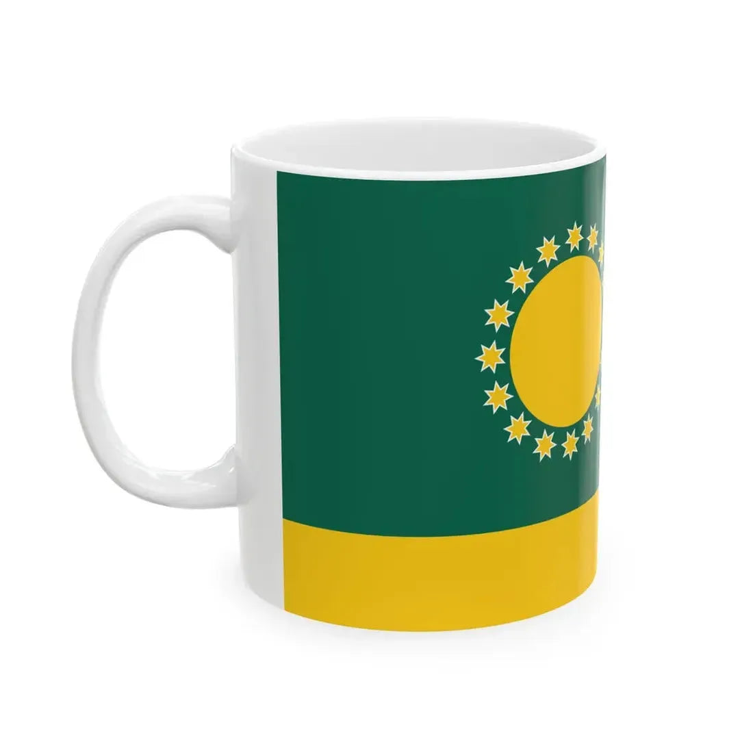 Golden Banner 2016 Australian Flag Proposal (Australia) White Coffee Mug - Go Mug Yourself