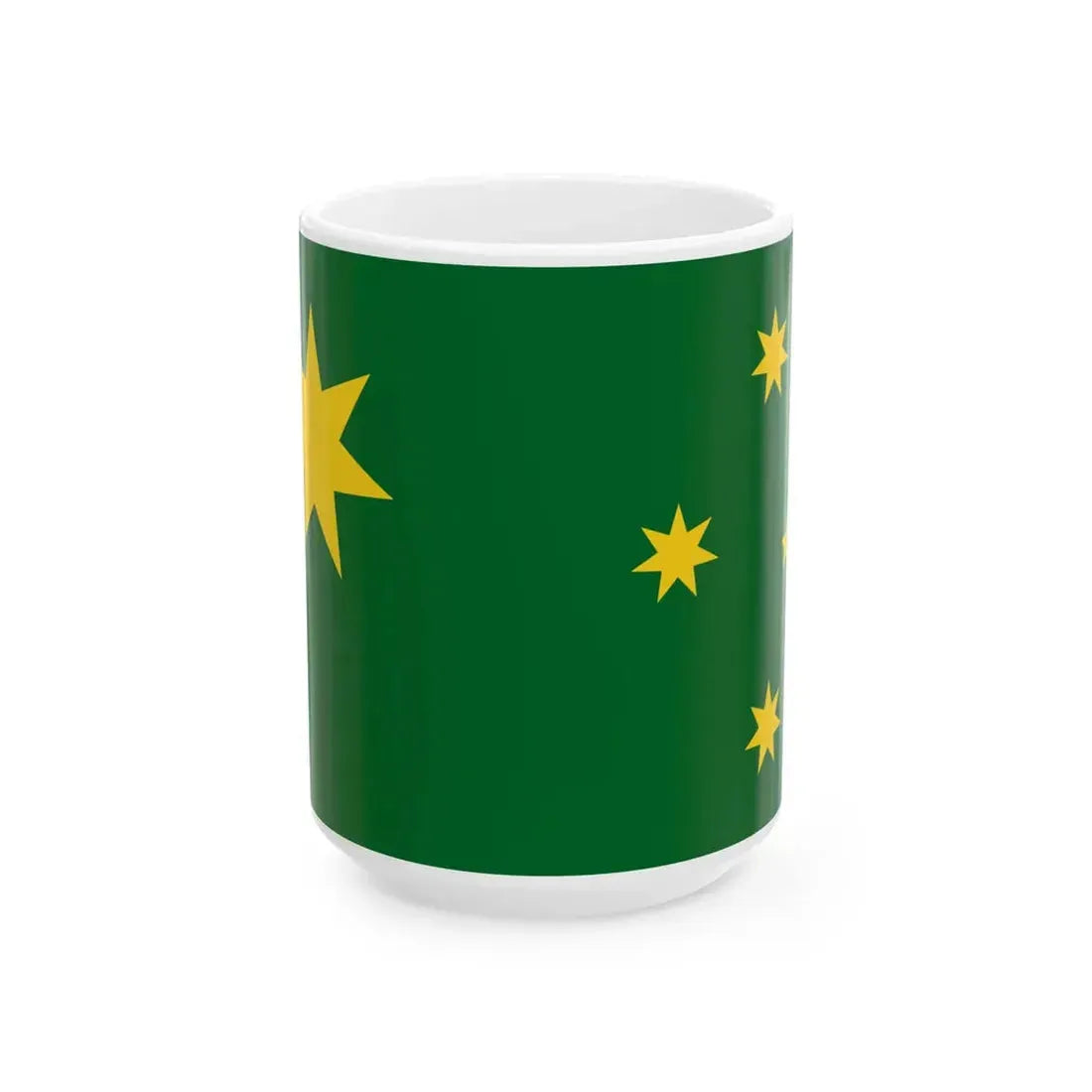 Golden Commonwealth Flag (Australia) White Coffee Mug 15oz - Go Mug Yourself