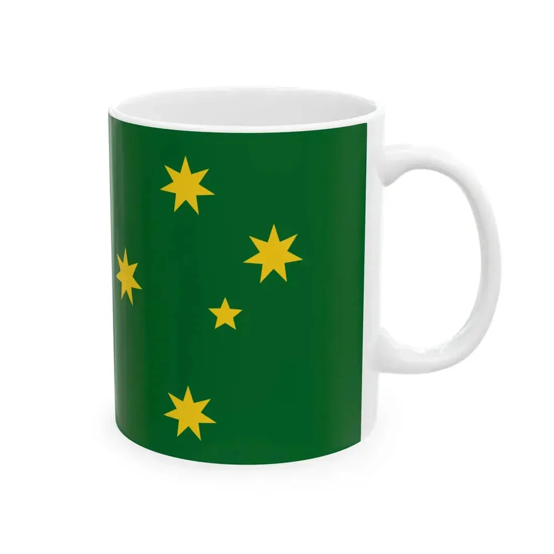 Golden Commonwealth Flag (Australia) White Coffee Mug - Go Mug Yourself