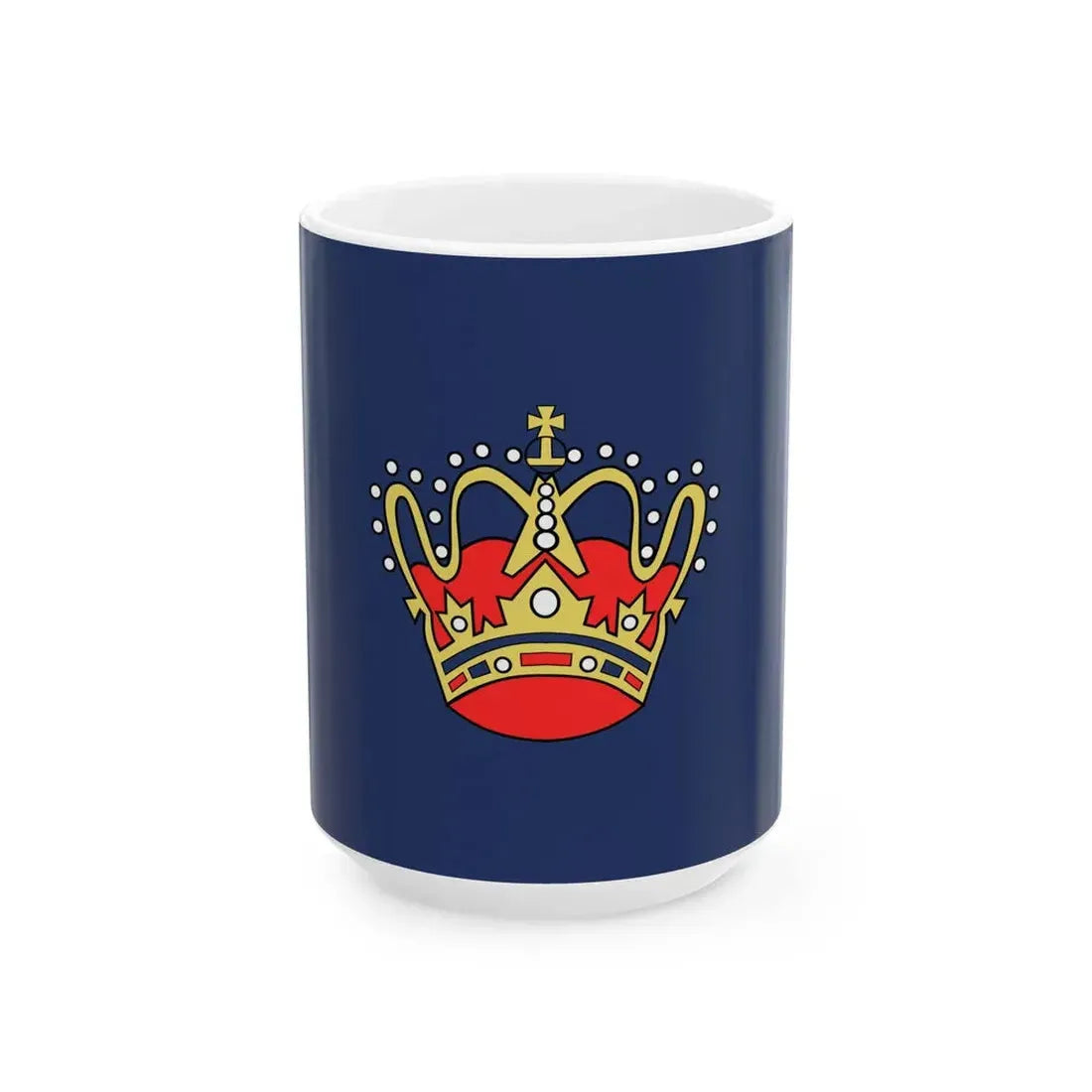 Goldene Krone im Blauen Meer (Germany) White Coffee Mug 15oz - Go Mug Yourself