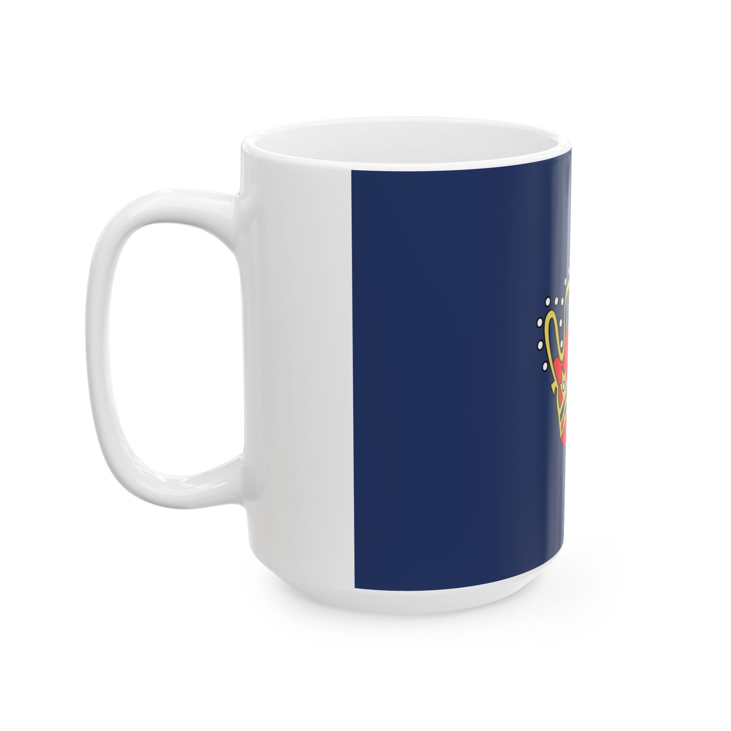 Goldene Krone im Blauen Meer (Germany) White Coffee Mug-Go Mug Yourself