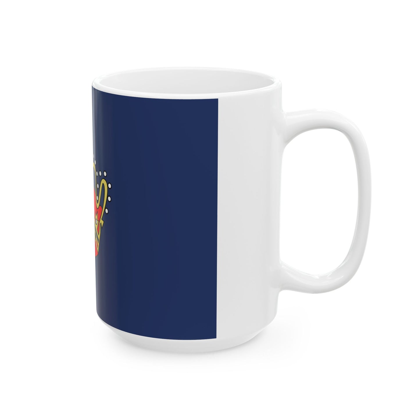 Goldene Krone im Blauen Meer (Germany) White Coffee Mug-Go Mug Yourself
