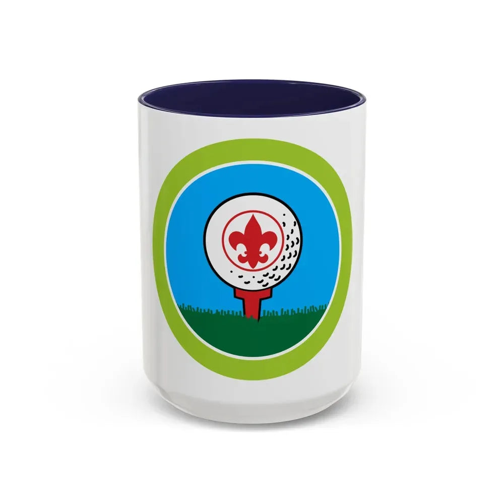 Golf (Boy Scout Merit Badge) Accent Coffee Mug 15oz Navy - Go Mug Yourself