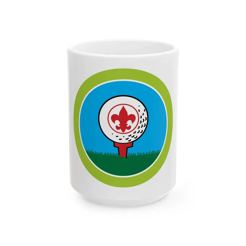 Golf (Boy Scout Merit Badge) White Coffee Mug 15oz - Go Mug Yourself