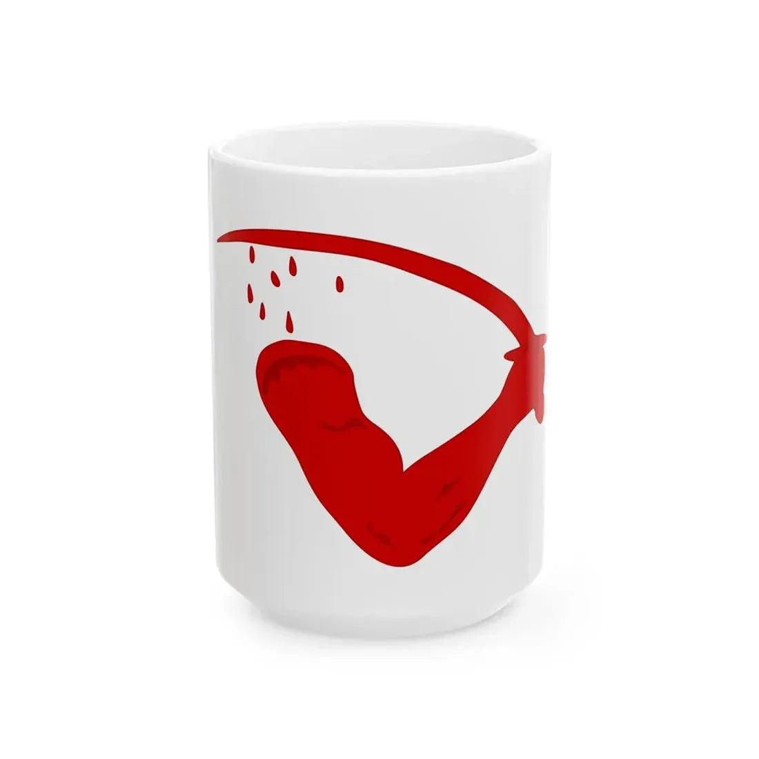 Goliad Flag (United States) White Coffee Mug 15oz - Go Mug Yourself