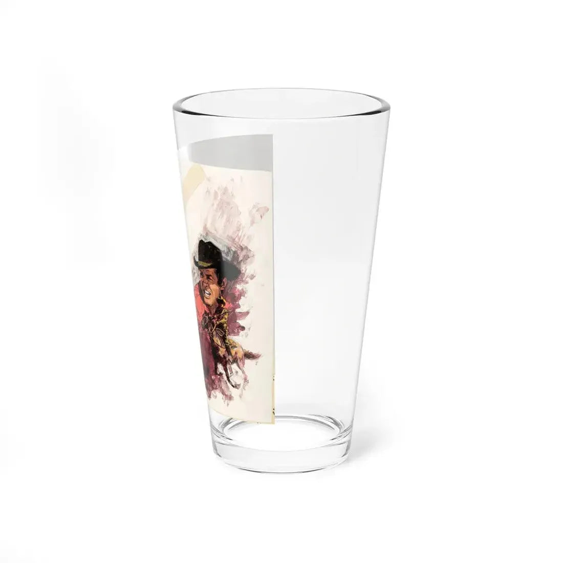 Gonzalez Studios. Western Paperback Novel Cover (Hearst Publications, c. 1970s) - Pint Glass 16oz - Go Mug Yourself