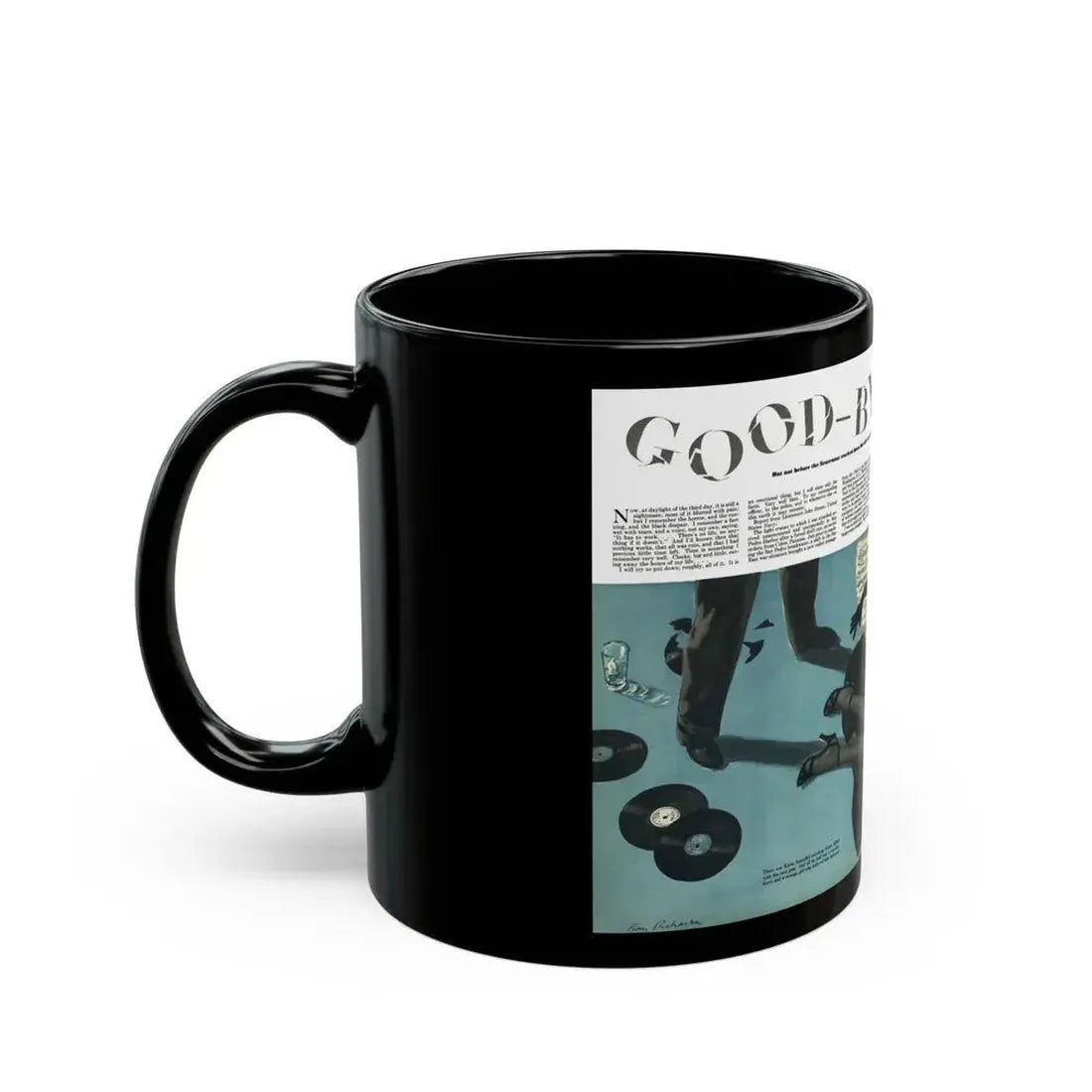 Good-by to Katie, Esquire, August 1951 - Black Coffee Mug - Go Mug Yourself