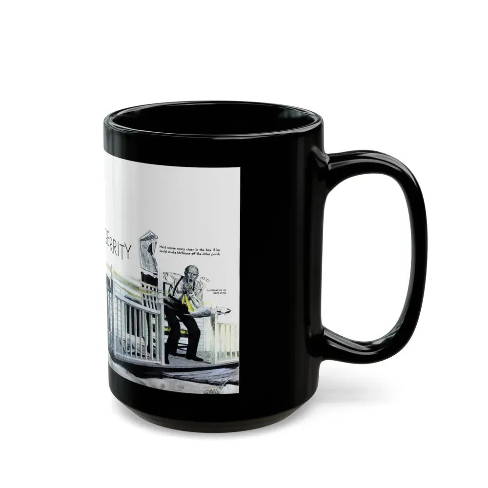 Good Neighbor Gerrity, Woman's Day, September 1947 - Black Coffee Mug - Go Mug Yourself