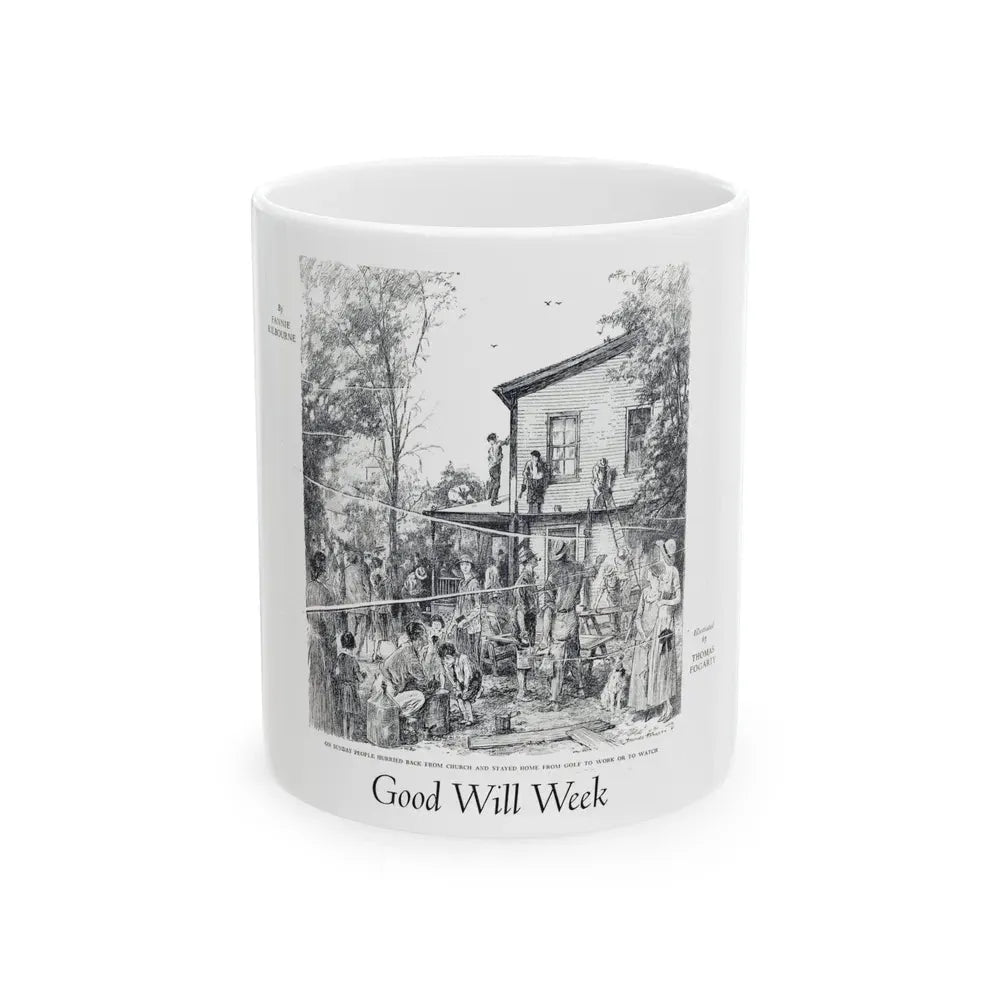 Good Will Week, Woman's World, October 1931 - White Coffee Mug 11oz - Go Mug Yourself