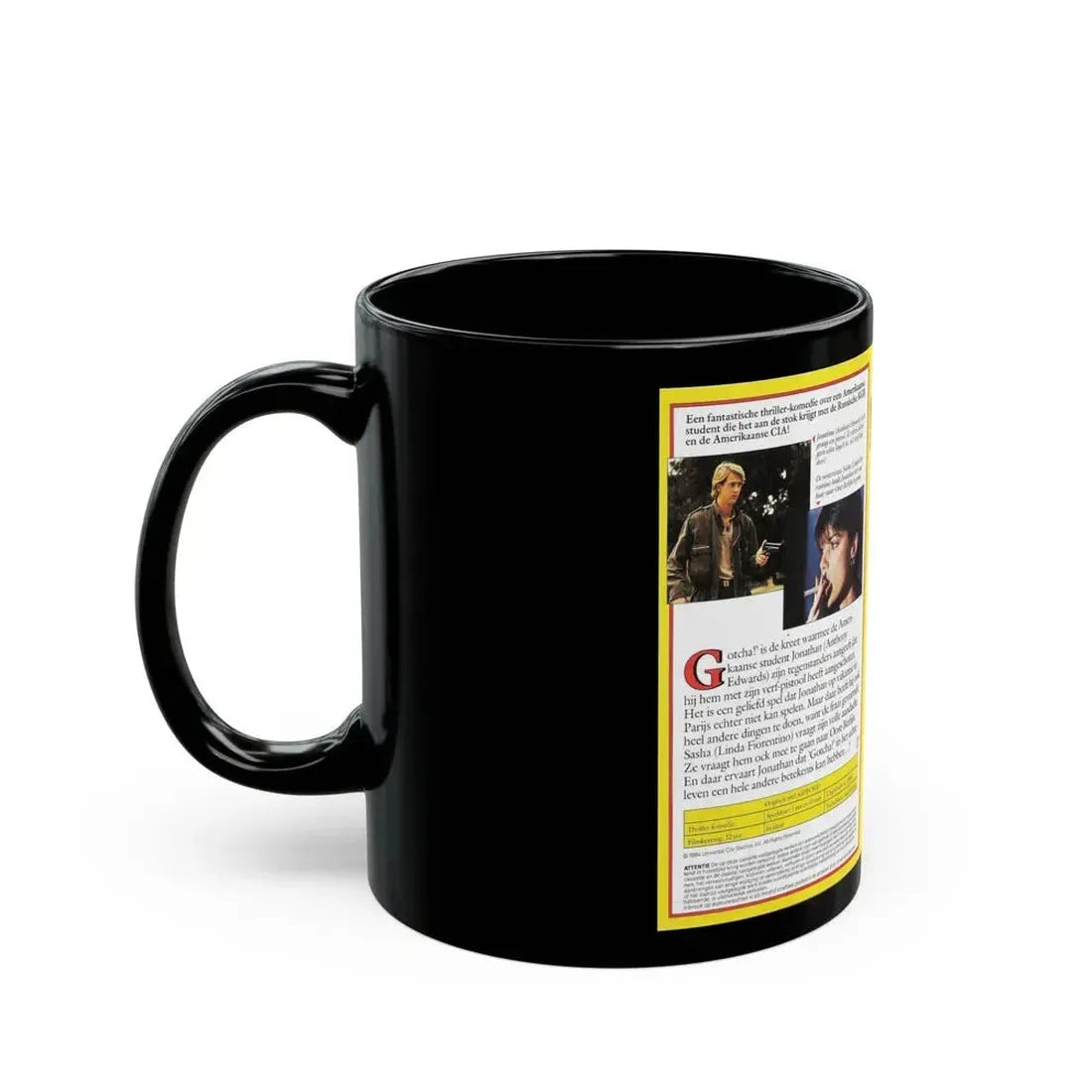 GOTCHA (VHS COVER) - Black Coffee Mug - Go Mug Yourself