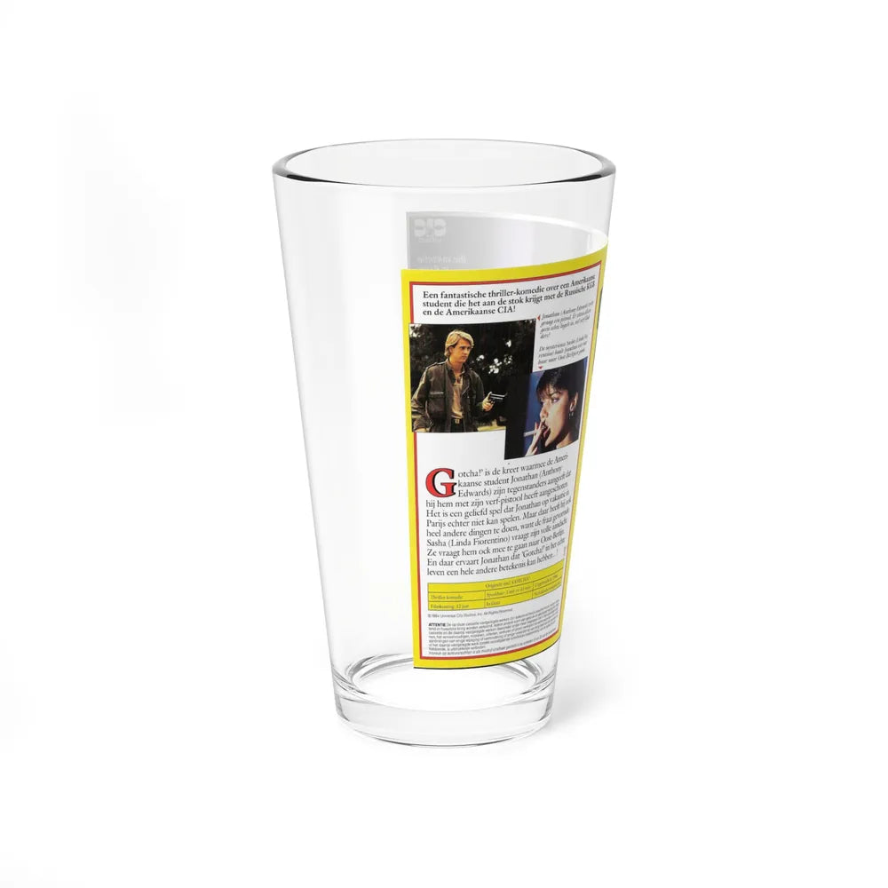GOTCHA (VHS COVER) Pint Glass 16oz - Go Mug Yourself