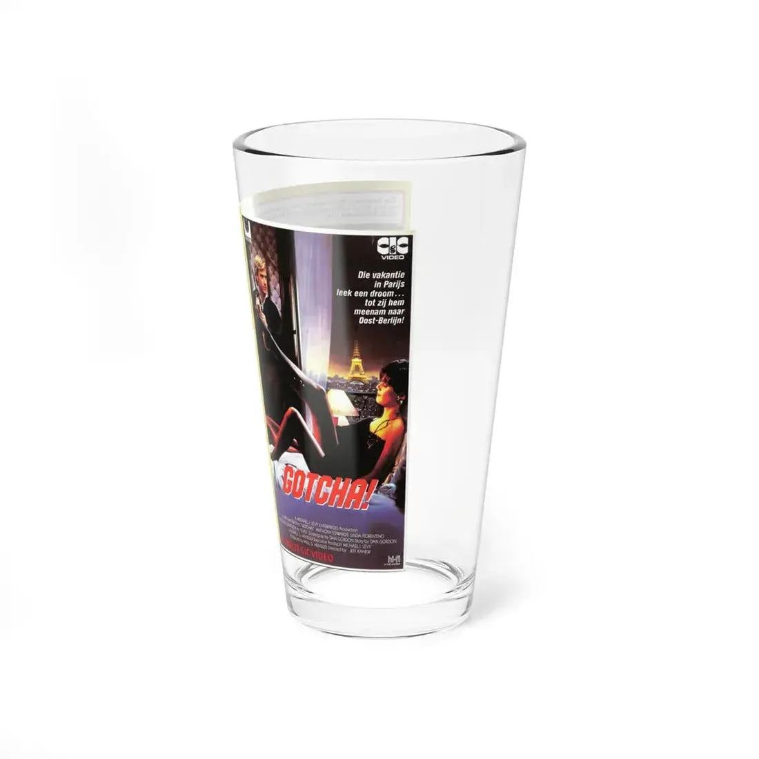 GOTCHA (VHS COVER) Pint Glass 16oz - Go Mug Yourself