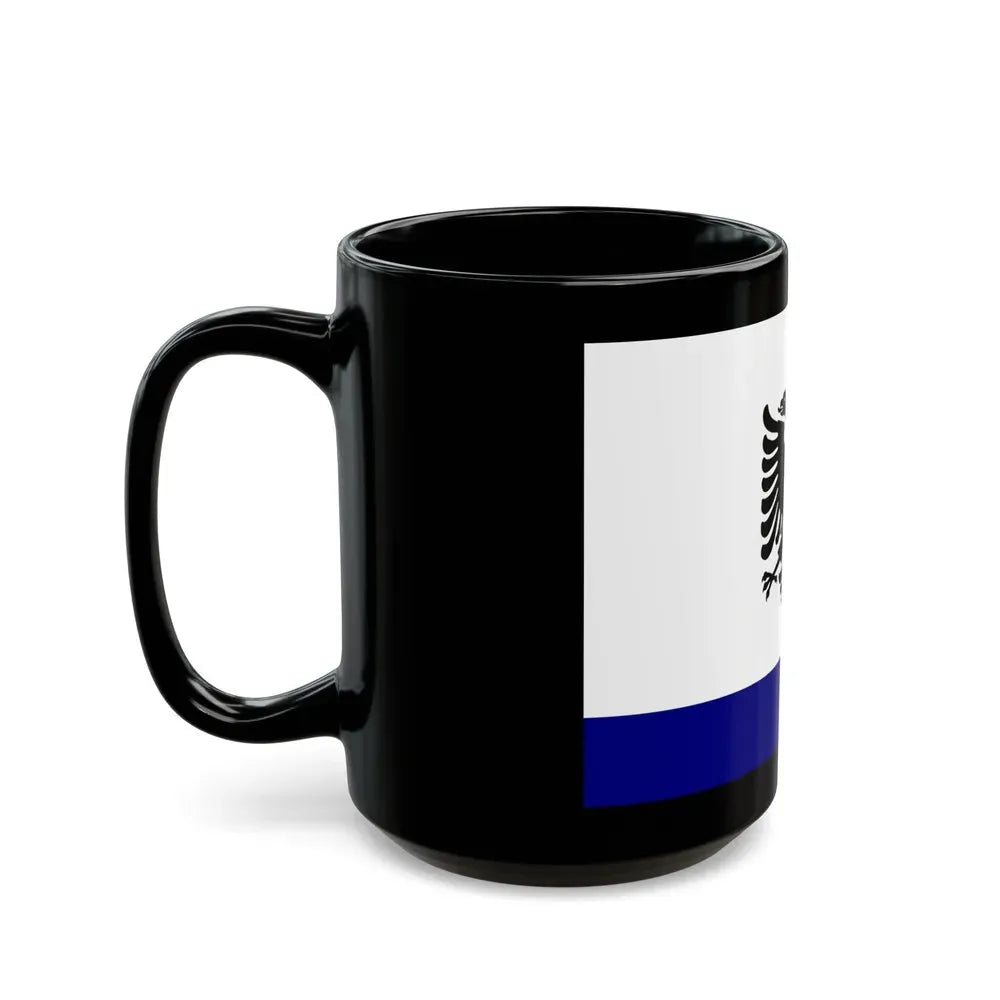 Government Ensign of Albania 1958 to 1992 - Black Coffee Mug - Go Mug Yourself