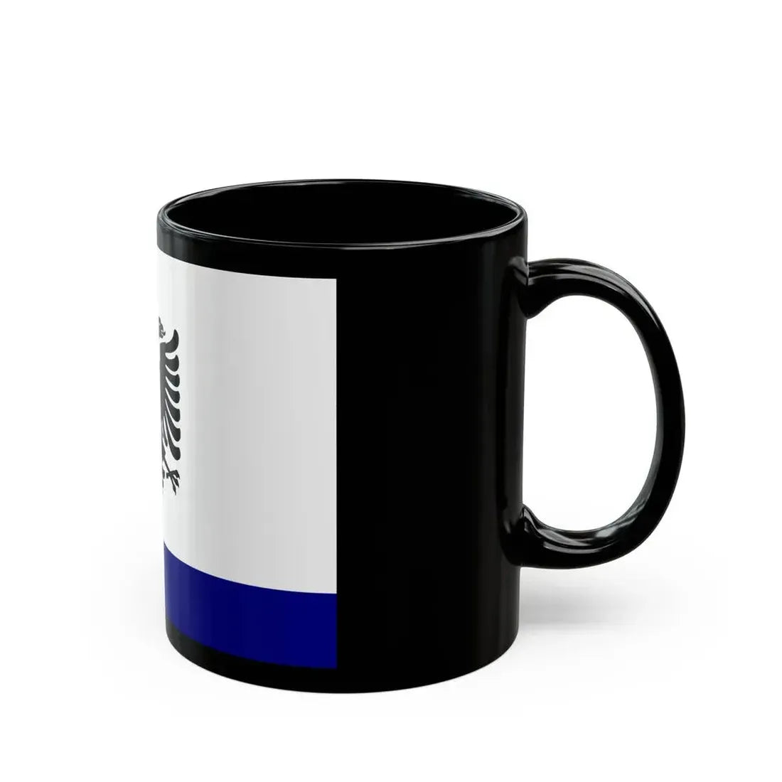 Government Ensign of Albania 1958 to 1992 - Black Coffee Mug - Go Mug Yourself