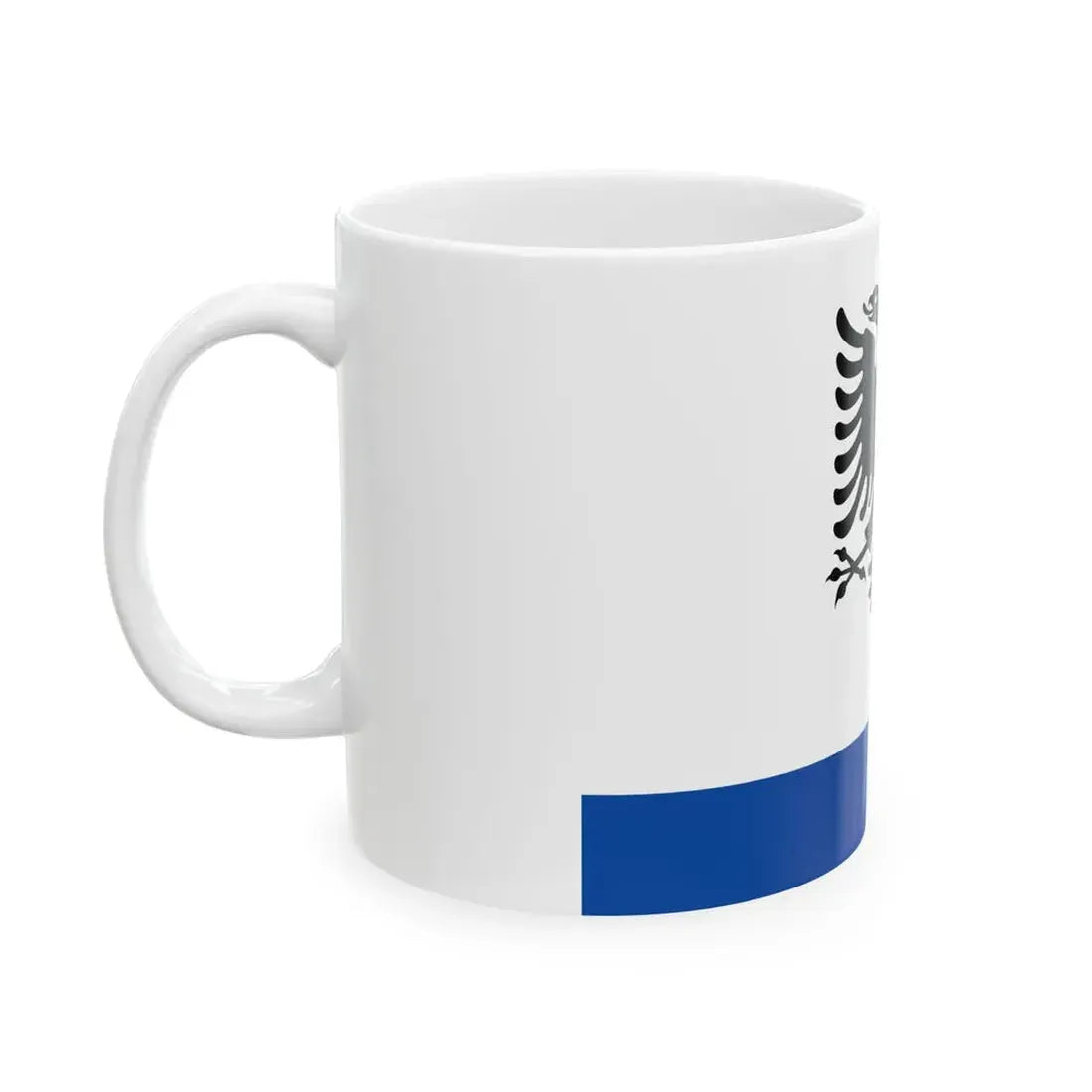 Government Ensign of Albania (Albania) White Coffee Mug - Go Mug Yourself