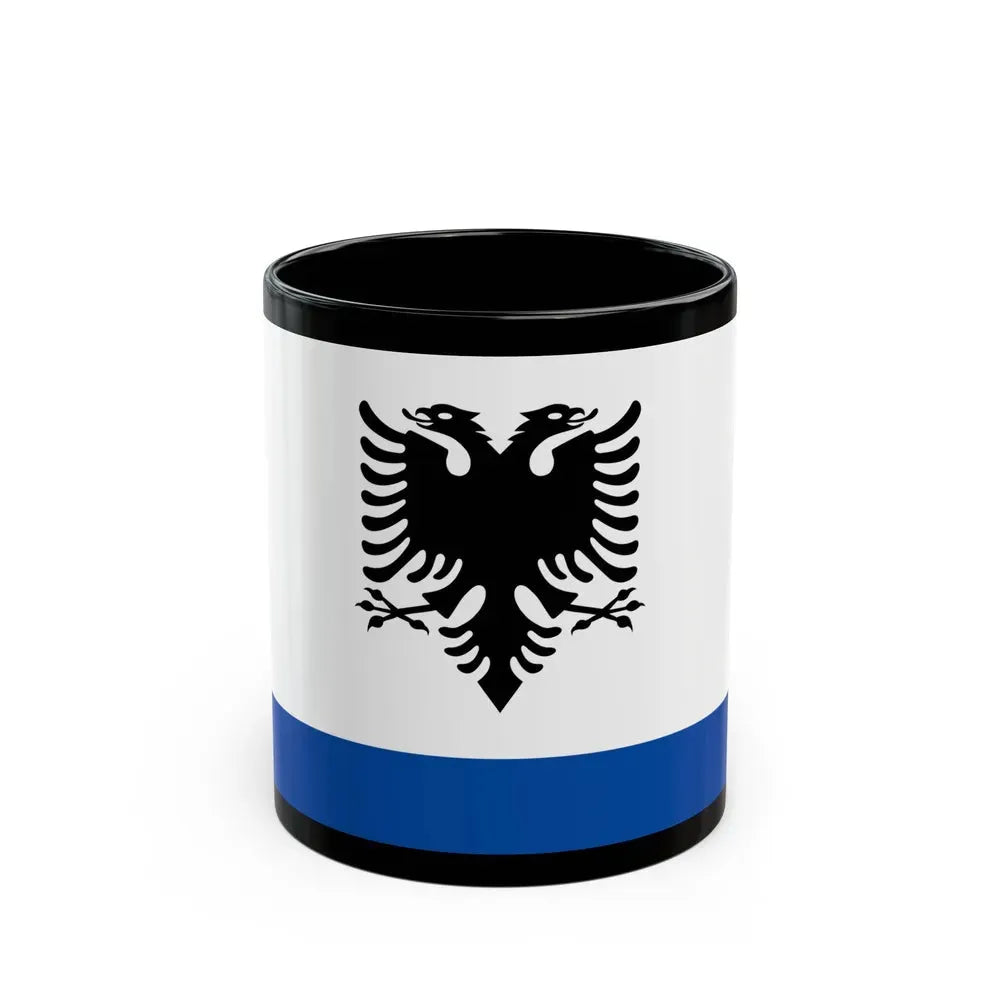 Government Ensign of Albania - Black Coffee Mug 11oz - Go Mug Yourself