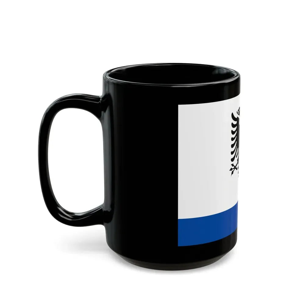 Government Ensign of Albania - Black Coffee Mug - Go Mug Yourself