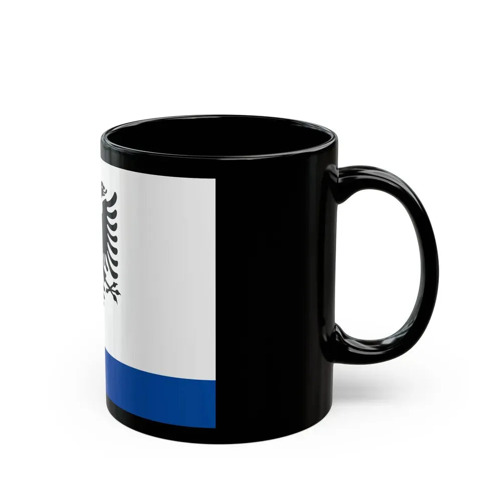 Government Ensign of Albania - Black Coffee Mug - Go Mug Yourself