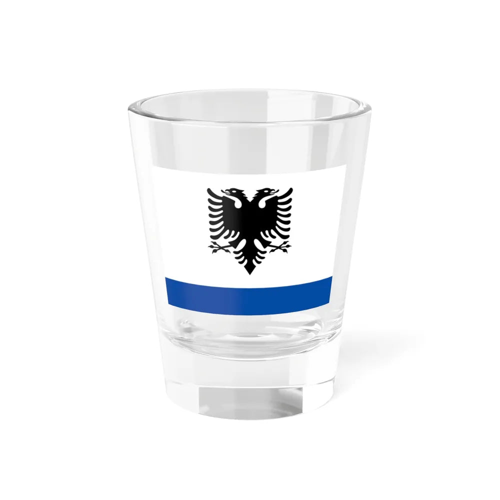 Government Ensign of Albania - Shot Glass 1.5oz 1.5oz - Go Mug Yourself