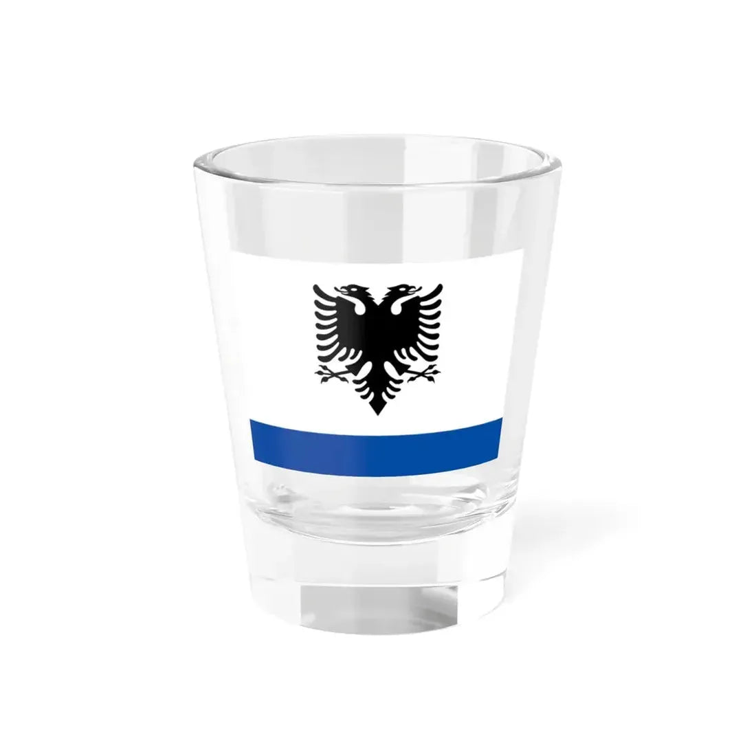 Government Ensign of Albania - Shot Glass 1.5oz 1.5oz - Go Mug Yourself