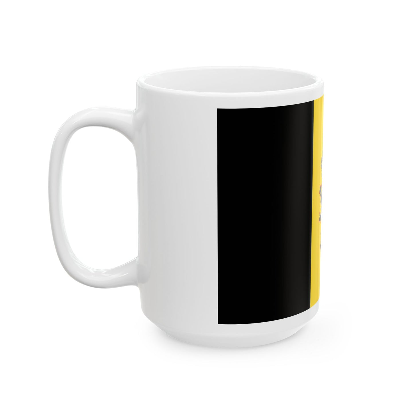 Government Ensign of Belgium (Belgium) White Coffee Mug-Go Mug Yourself