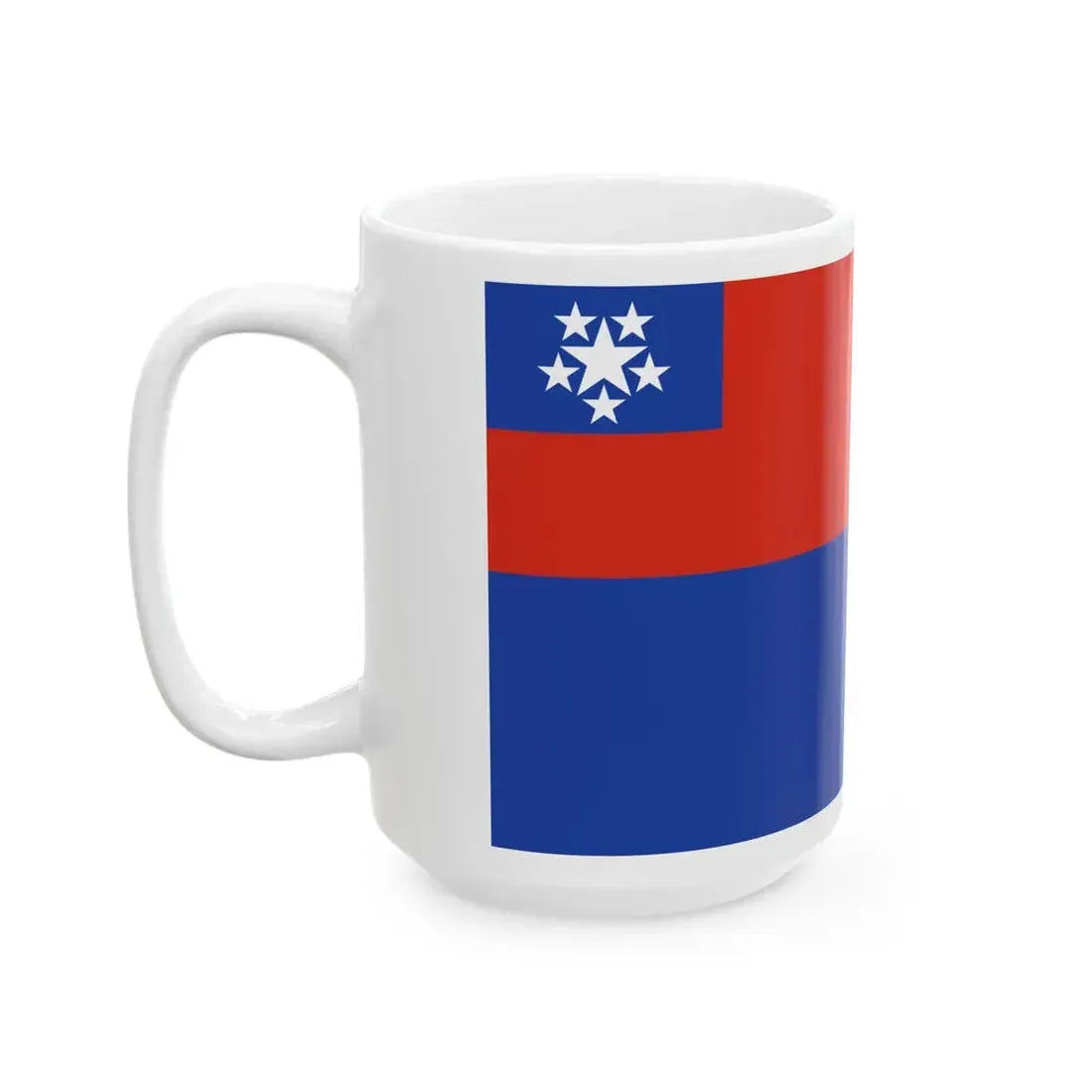 Government Ensign of Burma 1948-1974 (Myanmar) White Coffee Mug - Go Mug Yourself