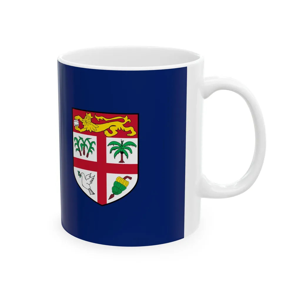 Government Ensign of Fiji (Fiji) White Coffee Mug - Go Mug Yourself