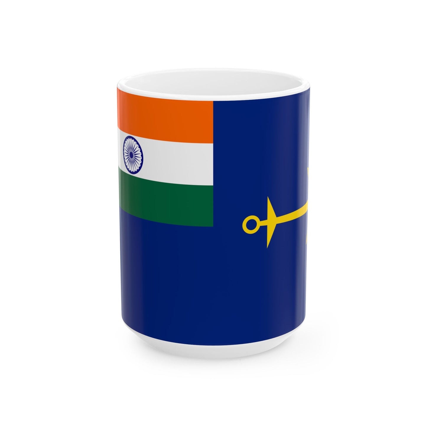 Government Ensign of India (India) White Coffee Mug-15oz-Go Mug Yourself