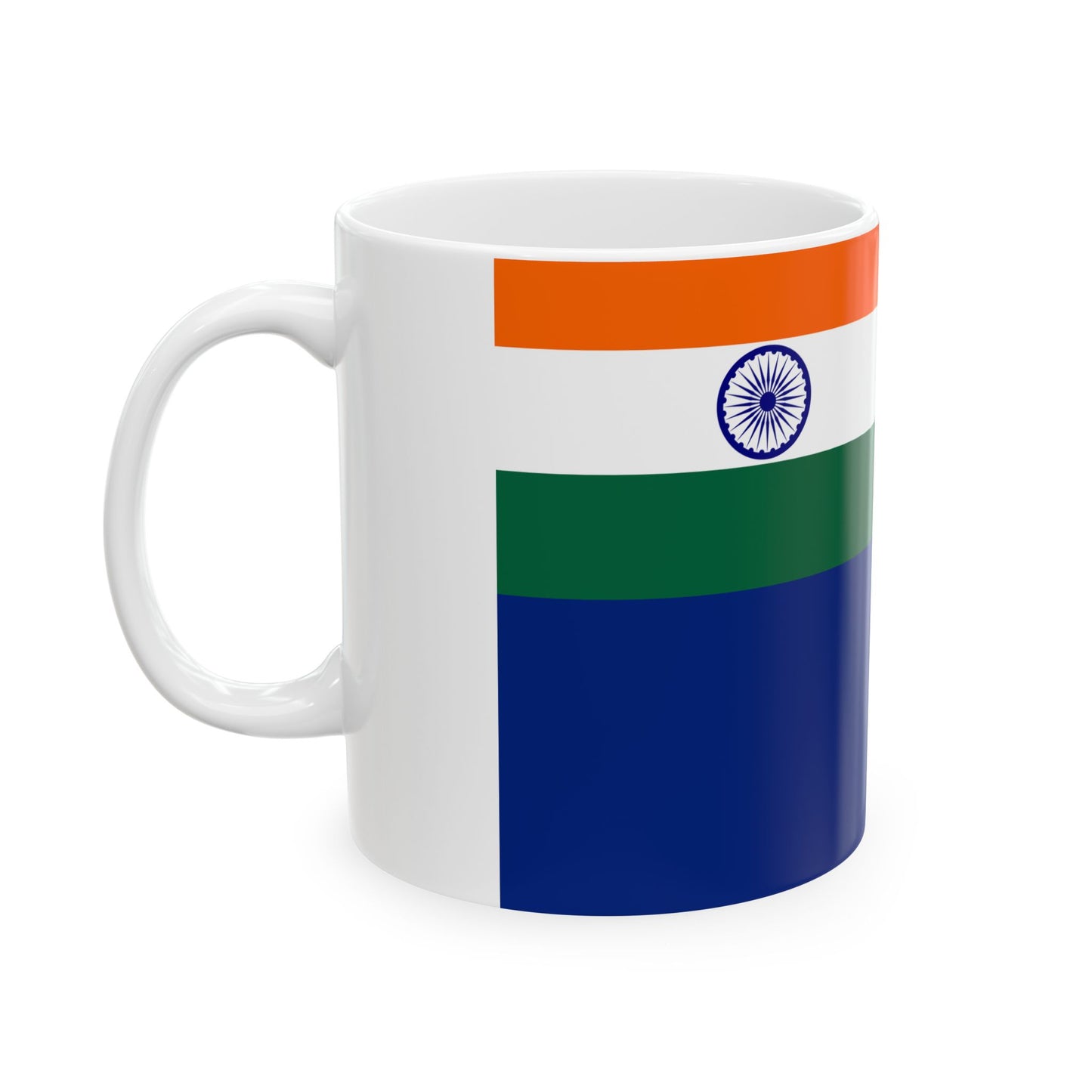 Government Ensign of India (India) White Coffee Mug-Go Mug Yourself