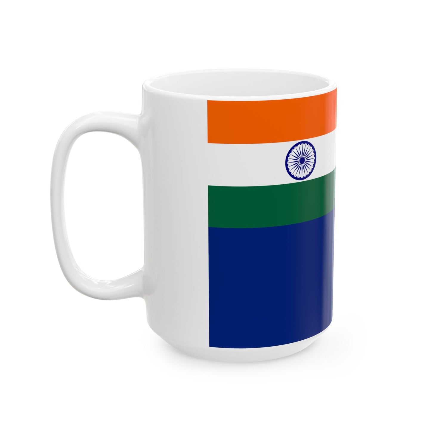 Government Ensign of India (India) White Coffee Mug-Go Mug Yourself