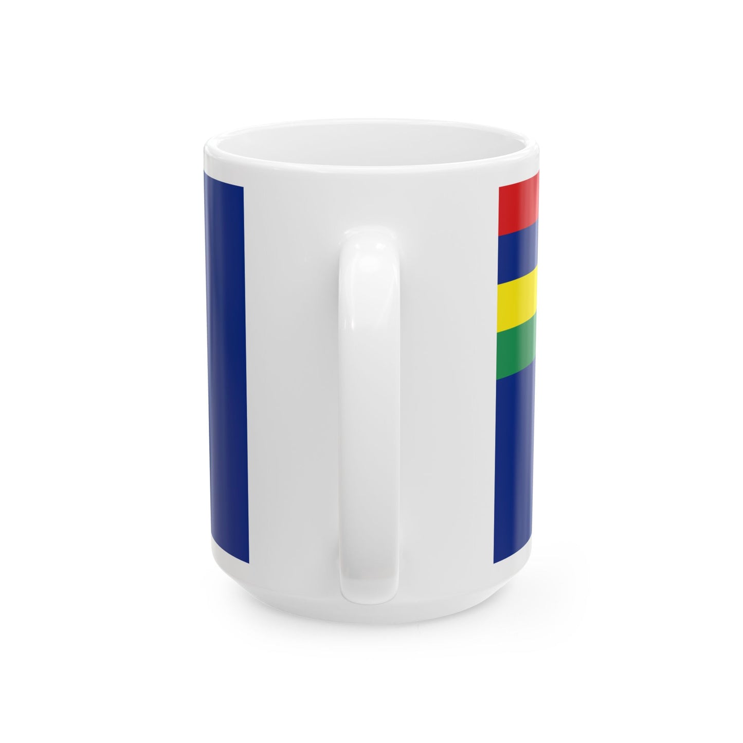 Government Ensign of Mauritius (Mauritius) White Coffee Mug-Go Mug Yourself