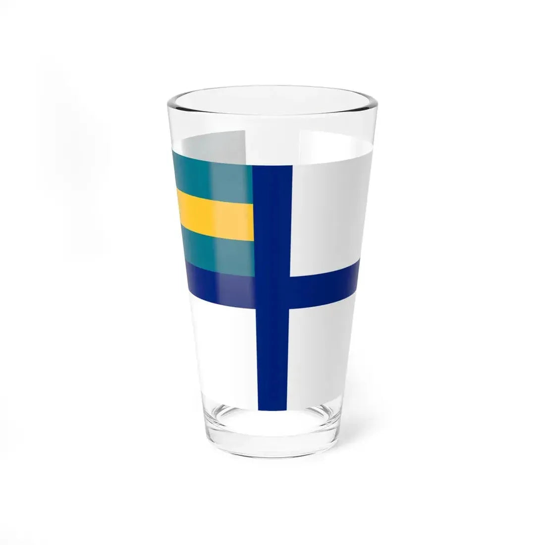Government Ensign of the Bahamas (Bahamas) Pint Glass 16oz 16oz - Go Mug Yourself