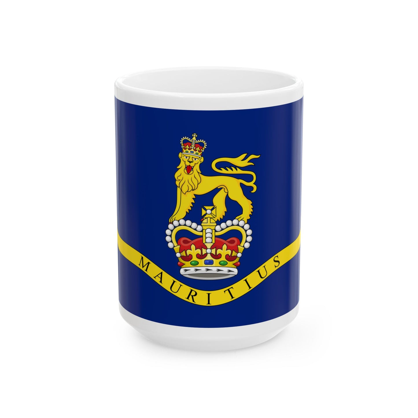 Governor-General of Mauritius (Mauritius) White Coffee Mug-15oz-Go Mug Yourself