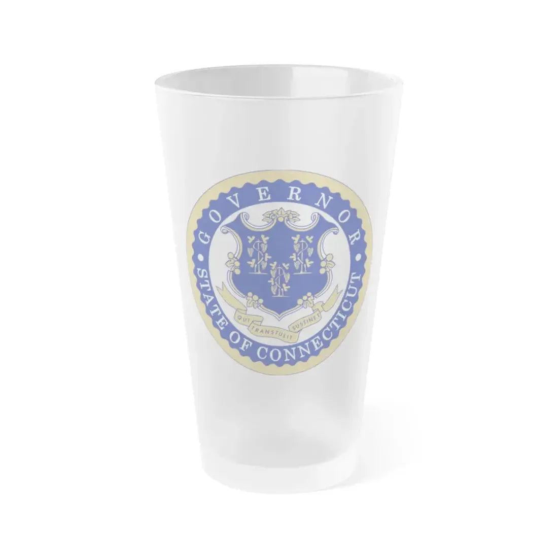 Governor of Connecticut - Frosted Pint Glass 16oz 16oz Frosted - Go Mug Yourself