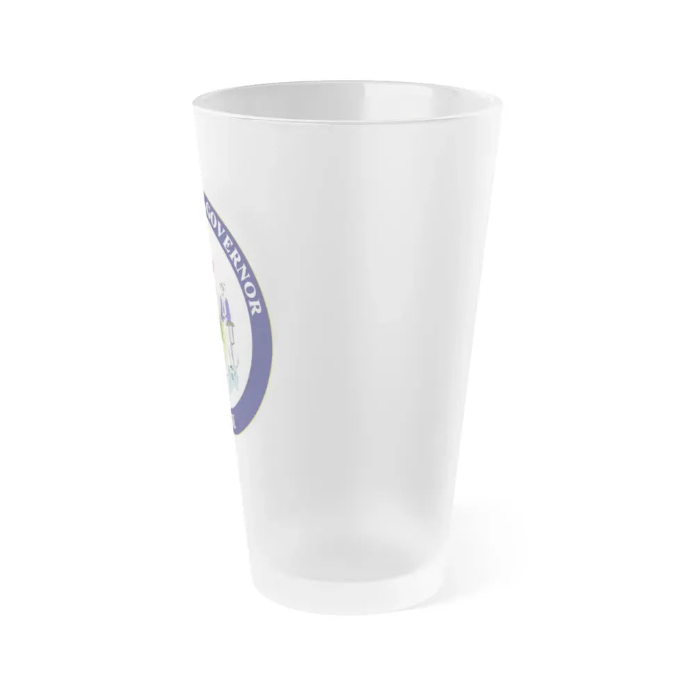 Governor of Maine - Frosted Pint Glass 16oz - Go Mug Yourself