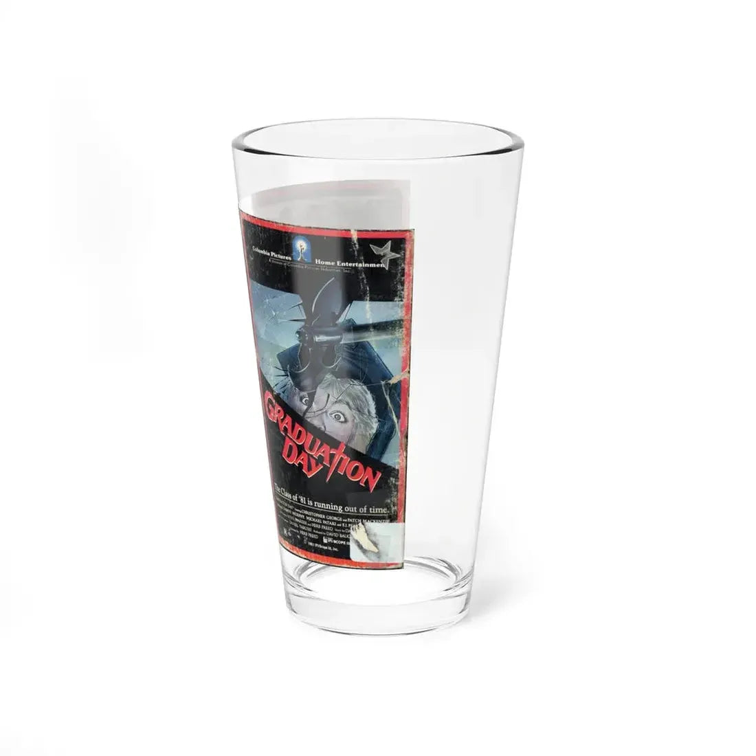 GRADUATION DAY (VHS COVER) Pint Glass 16oz - Go Mug Yourself